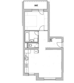 Na prenájom veľký svetlý 2i byt Trnava-Zavar + parking - 12
