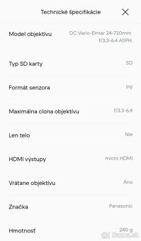 Digitálny fotoaparát PANASONIC DMC-TZ71 TOP STAV - 12