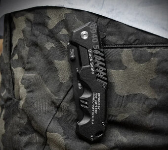 Vreckový nôž BLACK KNIFE s poistkou - 12