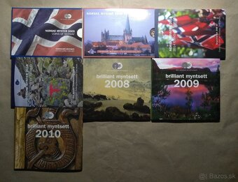 Švédske a Nórske sady mincí - 12