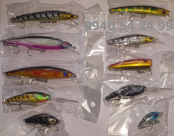 Rybárske potreby - sada mix voblerov - 12