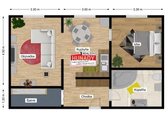 (66 m²) VÝMENA 2 - IZBOVÉHO BYTU ZA DOM + DOPLATOK - 12