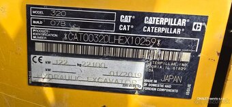 Pásový bagr CAT 320, rok výroby 2019, 8.495 motohodin - 12