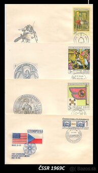 Poštové známky, filatelia: ČSSR, FDC obálky - 12