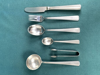 Art deco príbor Sandrik 6os. - 12