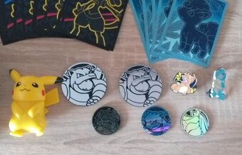Pokémon kartičky,zlaté kovové,balíčky,mince,obaly,Pikachu - 12
