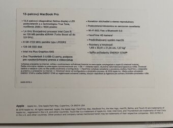 MacBook PRO 13”(2019) 8/128GB - 12