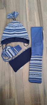 Zimné čiapky, šály, rukavice (set), zn.ZARA,BRENDON,F&F,OVS - 12