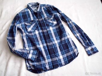 Superdry pánska slim košeľa roll up rukáv M - 12