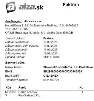 Sony Playstation 5 Pro 2TB - nová konzola - 12