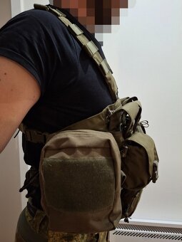 Helikon chest rig Guardian Recce zelený, plne vybavený - 12