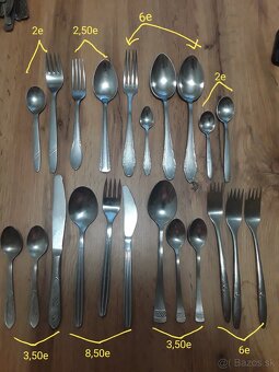 Príbor, brúsené misky.. Retro - 12