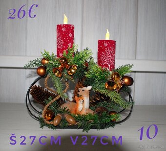 Vianočné vence a dekorácie - 12