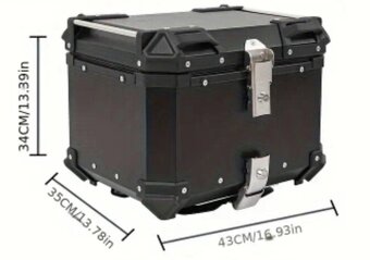 Kufor na motocykel Topcase + platňa - 12