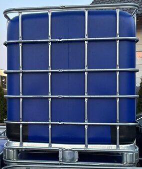 Čierna IBC NADOBA NADRZ 1000l Kontajner,plastovà nadrz - 12