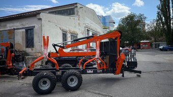 Vyvažací vlek,vývozka MTM 10T s HR Hydraulickou rukou 6.6m - 12