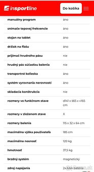 Eliptický trenažér inSPORTline - 12