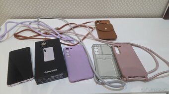 Samsung Galaxy S23 Lavender + 4 puzdrá - 12