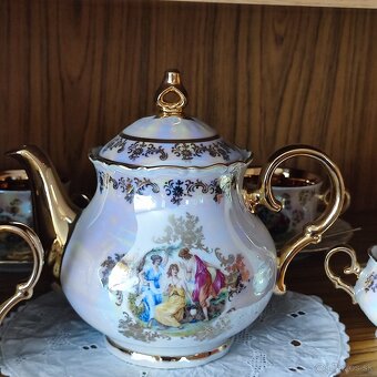 Čajová súprava - karlovarský porcelán - 12