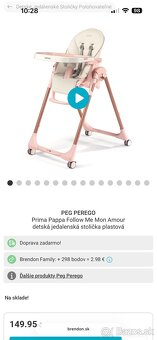 Peg Perego Prima Pappa Follow Me detská jedalenská stolička - 12