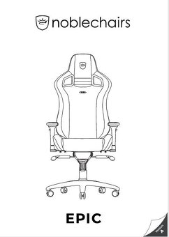 Herná stolička Noblechairs EPIC Mercedes koža superstav - 12