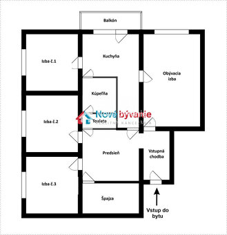 Predaj, veľkometrážny 4izbový byt-Štúrovo(N180-114-FRAD3) - 12