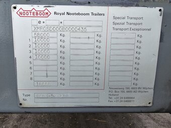 PLOŠINOVÝ NÁVĚS NOOTEBOOM r.2011, roztahovací o 8m - 12