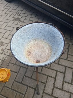 Predam 10litrovy kotlík na guláš kotlík nohy pokrievka - 12