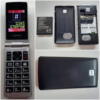 Klasické Tlačidlové Senior Mobily Veľký Display Dual Sim - 12