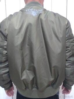 Predám bundu bomber TOP GUN - 12