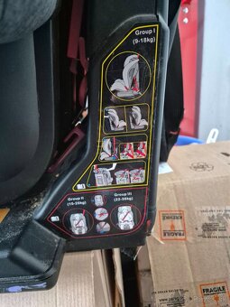 Predám autosedačku Petite&Mars Prime II Isofix, 9-36 kg - 12
