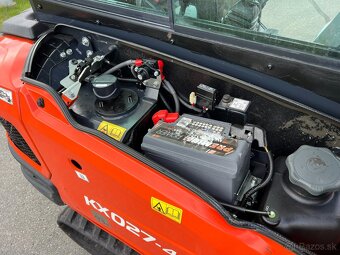 Minibagr Kubota KX027-4 / 3 režimy průtoku,3x lžíce - 12