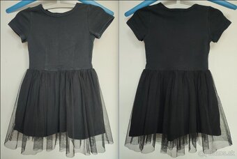 Predám 12x dievč. šaty +1 tričko +9 legín +2x pančušky - 12