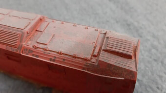 Vláčiky - odliatok skrine S499.2 (263) v mierke H0 - 12