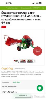 Predám Štiepkovač Bystron PIRAŇA 14HP - 12
