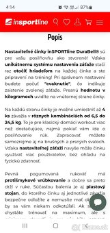 Predám 2 ks nastaviteľné jednoručky inSPORTline DurabBell. - 12