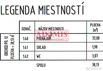 Prenájom priestorov 38m2, zľava 50%, Hlavná ulica Košice - 12