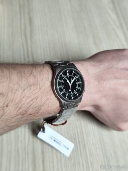 Titánové pánske hodinky BERNY Pilot Field watch, Zafír, NOVÉ - 12