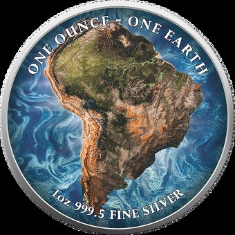 Kontinenty 1 OZ striebro - 12