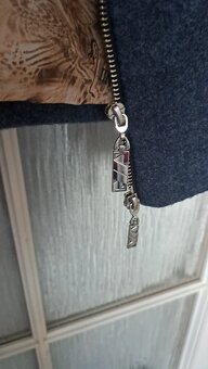 Krásny modrý - teplý kabát veľ. 42 - 12