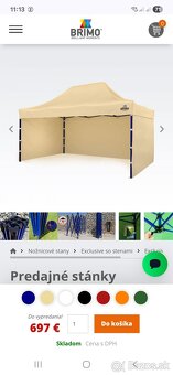 Brimo nožnicový stanok. Altánok. Predajný stánok - 12