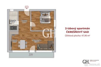 UNIKÁTNY PROJEKT - PREDAJ 2-IZBOVÝ APARTMÁN - NOVOSTAVBA - Č - 12