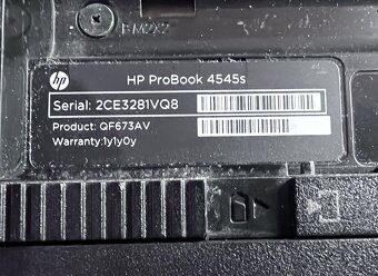 HP ProBook 4545s / AMD A4 / 4GB RAM / 128GB SSD / 15.6" - 12