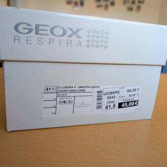 ✅ NOVÉ pánske šnurovacie kožené topánky GEOX Respira 26 cm ✅ - 12