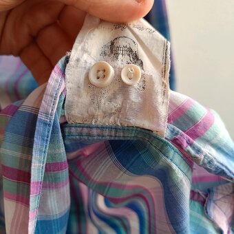 Levis farebná károvaná košeľa s dlhým rukávom XL - 12