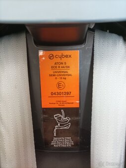 Predám autosedačku vajíčko Cybex Aton 5 gold - 12