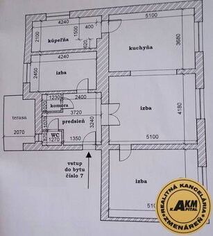 3 izbový tehlový byt 116 m2,  Krupina na predaj - 12