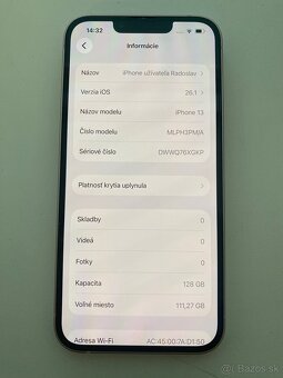 iPhone 13 Pink, batéria 87% - 12