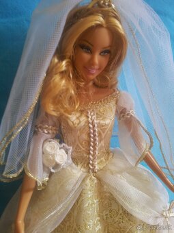 Zberatelska Barbie Basics , svadobne saty pre Barbie - 12