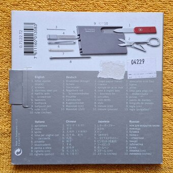 PREDÁM SADU VICTORINOX SWISS CARD - 12